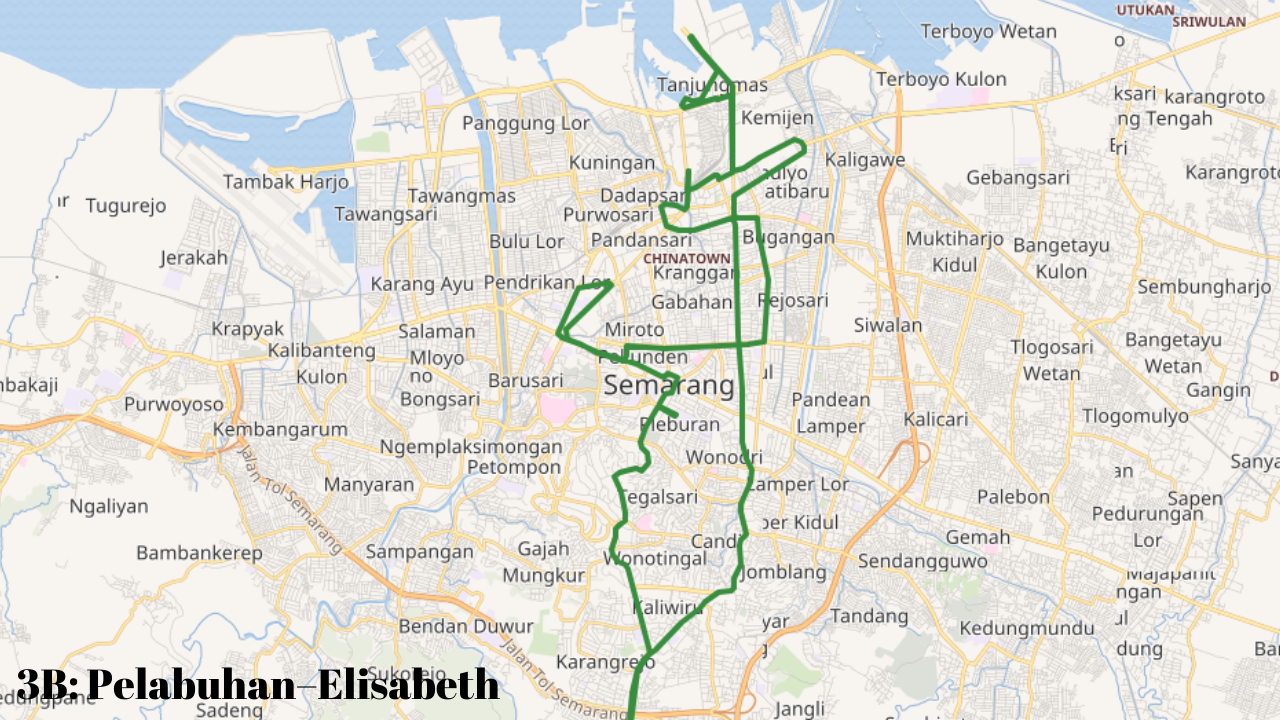 Rute Trans Semarang 3B_ Pelabuhan–Elisabeth